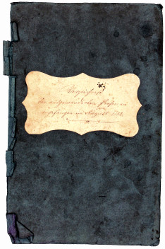 Deckblatt des Auswanderungsverzeichnisses