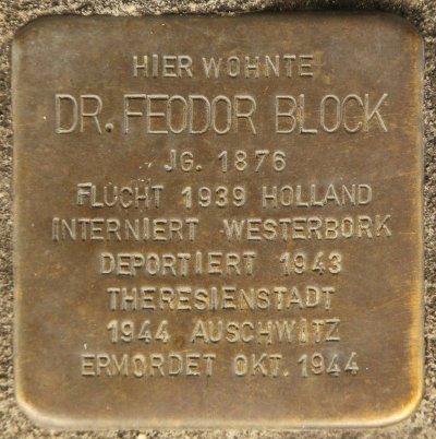 Stolperstein Dr.Feodor Block